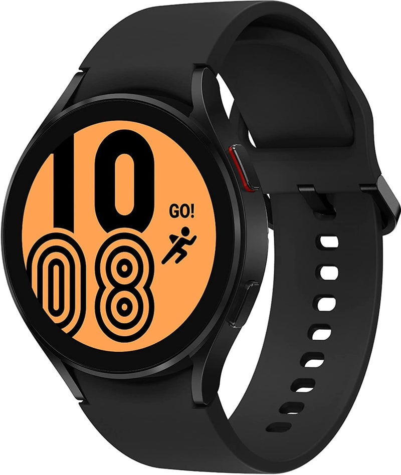 Samsung Galaxy Watch 4, 44 mm, noir - résistant à l'eau, montre connectée sans fil, groupe de sport, Wi-Fi / Bluetooth