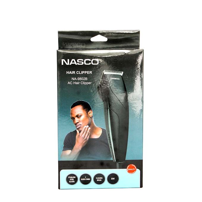 Nasco Tondeuse à Cheveux Homme - 4 Lames - Cleaning Brush - NA-9802B