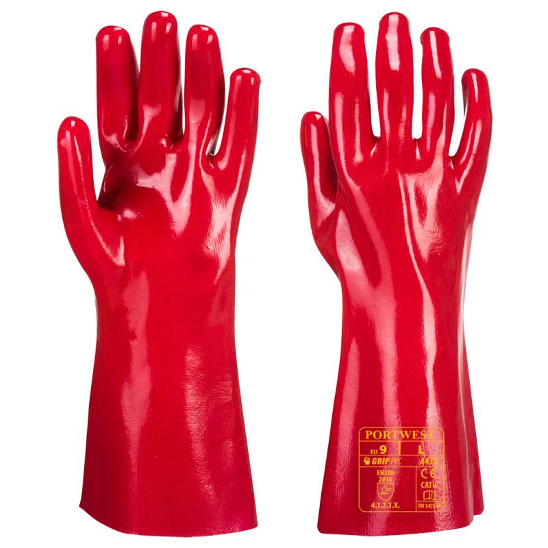 Gant PVC ROUGE 35 cm