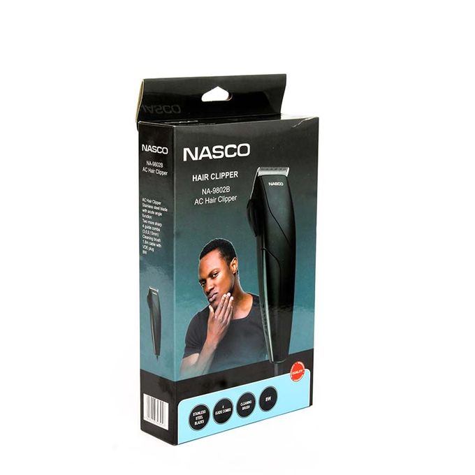 Nasco Tondeuse à Cheveux Homme - 4 Lames - Cleaning Brush - NA-9802B