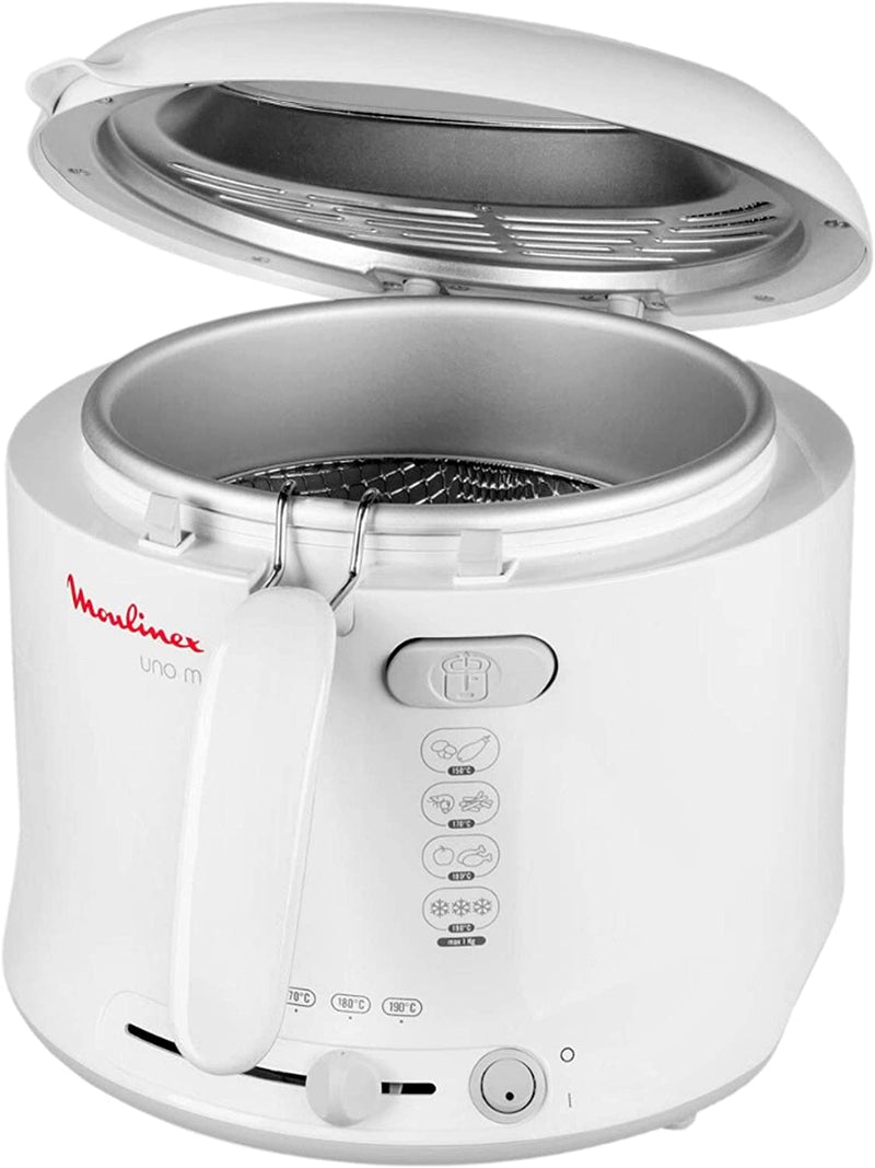 Moulinex AF123111 Friteuse Classique Uno M Blanc