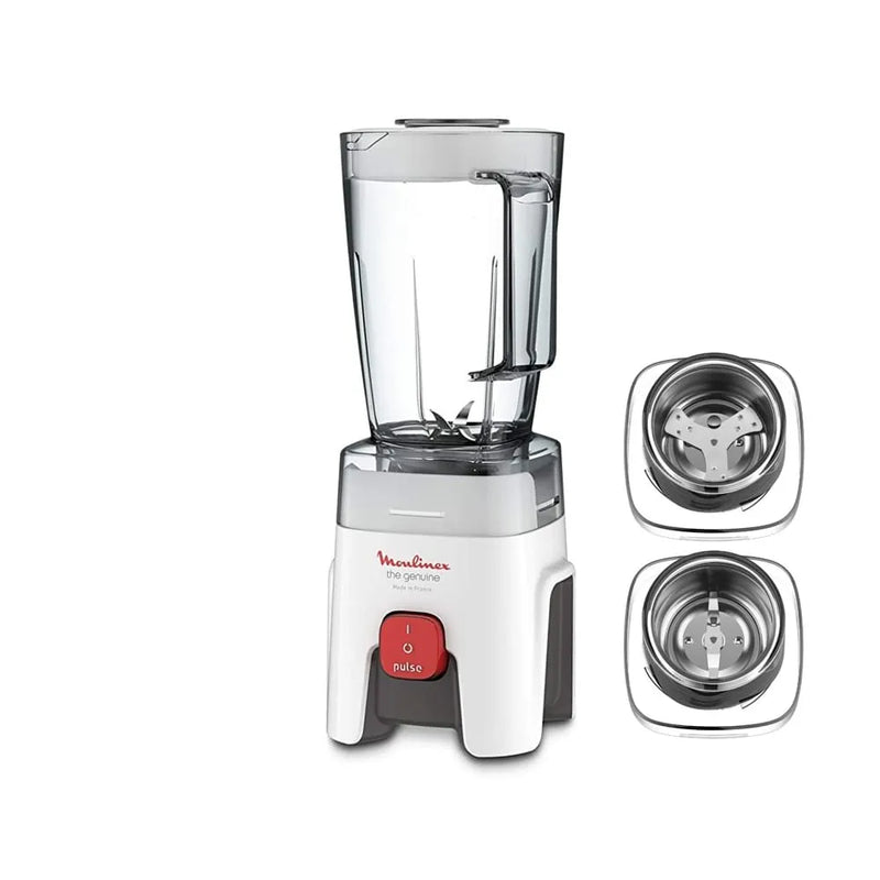 Blender Moulinex Genuine – 500 W – Bol 1,75 L – Acc Moulin à café – LM241B25