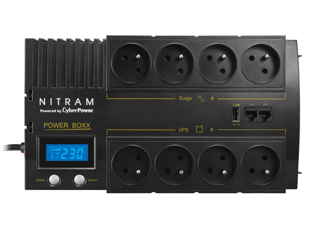 Power Boxx Onduleur au format brique avec affiche LCD 700 VA