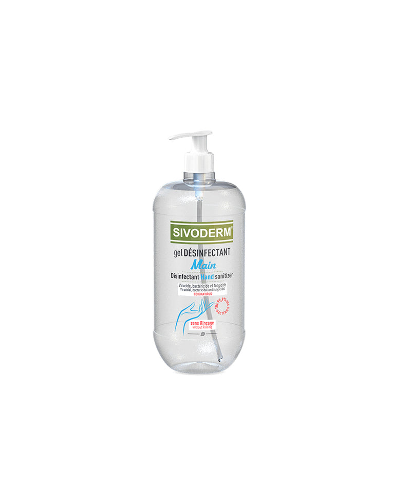 Gel mains désinfectant sivoderm flacon de 1 L