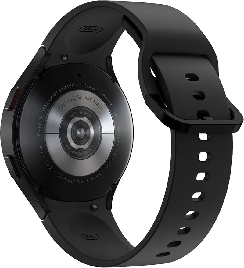 Samsung Galaxy Watch 4, 44 mm, noir - résistant à l'eau, montre connectée sans fil, groupe de sport, Wi-Fi / Bluetooth