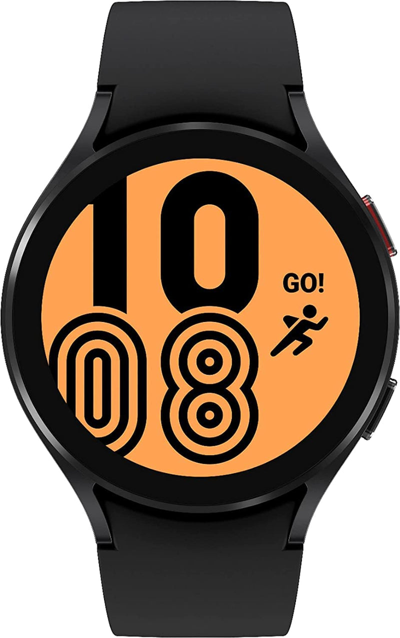 Samsung Galaxy Watch 4, 44 mm, noir - résistant à l'eau, montre connectée sans fil, groupe de sport, Wi-Fi / Bluetooth